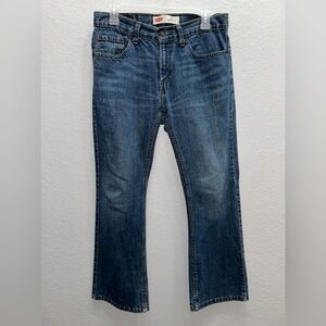 Boy’s Levi’s 527 Bootcut, Medium Blue Denim Jeans, Size 10 Husky(30x26)